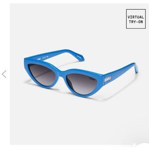 Quay Blue Cat Eye Sunglasses